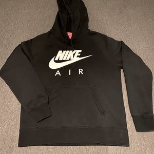 Nike air sweatshirt pull over black size medium